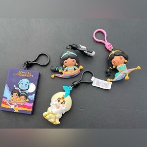 Disney Aladdin Mystery Bag Keychain Lot Of 4 BNWOT
